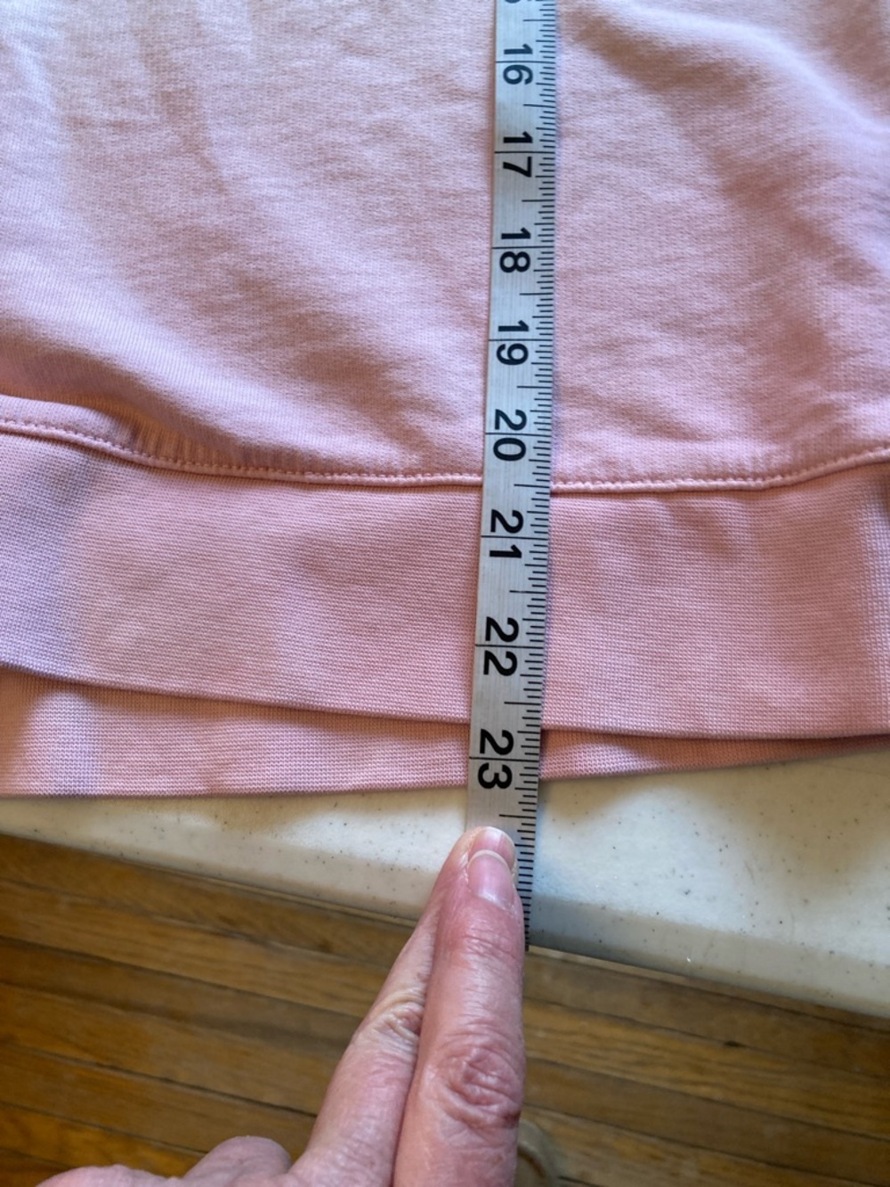 J. Crew Ombre Crewneck in Coral, White, Light Pink - Picture 7 of 7